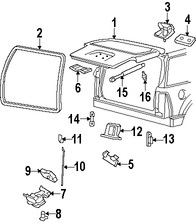 Foto de Clip del Botn de Puerta Original para Ford Mercury Marca FORD Nmero de Parte E6AZ5421952A