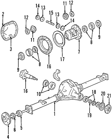 Foto de Rodamiento Pin de Diferencial Original para Lincoln Mark LT 2006 2007 Marca FORD Nmero de Parte F81Z4630AA