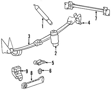 Foto de Brazo remolcador de suspensin Original para Lincoln Blackwood 2002 Marca FORD Nmero de Parte 2C6Z4A479AC