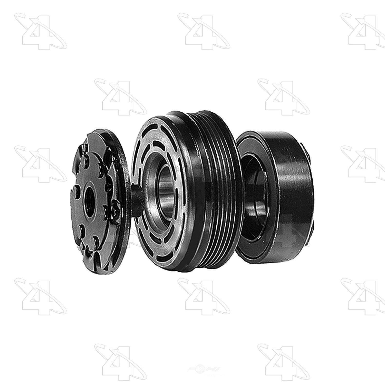 Foto de Embrague del Compresor de Aire Acondicionado New Assembly para Mercedes-Benz 300D 1983 Marca FOUR SEASONS Nmero de Parte 47599