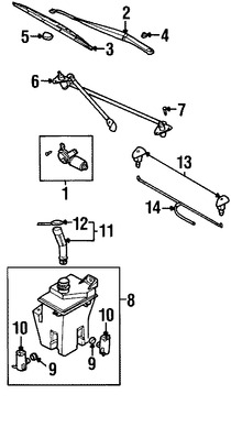 Foto de Tapa de Depsito de Lquido Limpiaparabrisas Original para Daewoo Nubira Daewoo Lanos Marca GM Nmero de Parte 96233396