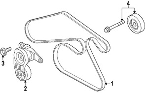 Foto de Rodillo Tensor Original para Saab 9-5 2010 2011 Marca GM Nmero de Parte 12610680