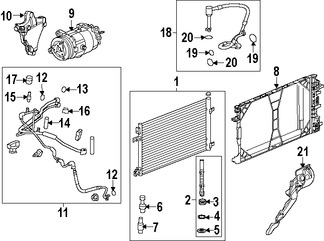 Foto de Tapa Vlvula de Servicio Aire Acondicionado Original para Saab 9-5 2010 2011 Saab 9-3 2011 Saab 9-3X 2010 2011 Marca GM Nmero de Parte 13122150