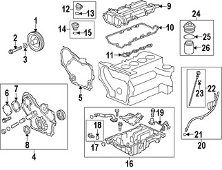 Foto de Tapn de Aceite Original para Saab 9-5 2011 Marca GM Nmero de Parte 12642163