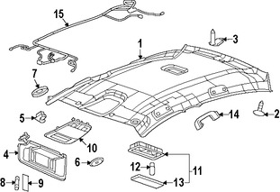 Foto de Lente de luz de mapa Original para Saab 9-5 2010 2011 Marca GM Nmero de Parte 13293395