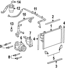 Foto de Acumulador de Aire Acondicionado Original para Saab 9-7x 2005 2006 2007 2008 2009 Marca GM Nmero de Parte 15883410