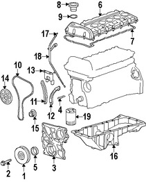 Foto de Guia de Cadena de Tiempo Original para Saab 9-7x 2005 2006 2007 2008 2009 Marca GM Nmero de Parte 12575159