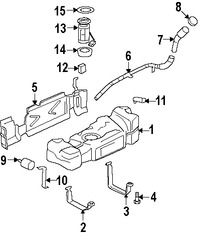 Foto de Sensor de Presin de Combustible Original para Saab 9-7x 2008 2009 Marca GM Nmero de Parte 13502903