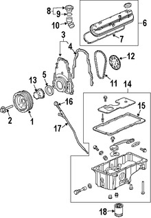 Foto de Sello de Tapa de tanque de Aceite del motor Original para Saab 9-7x Saab 9-3 Saab 9-3X Saab 9-5 Marca GM Nmero de Parte 12593348