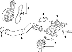 Foto de Bomba de agua del motor Original para Honda Civic Acura TLX Acura ILX Marca HONDA Nmero de Parte 19200RDFA01