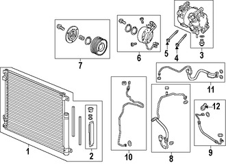 Foto de Manguera de succin Refrigerante Aire Acondicionad Original para Honda Civic 2016 2017 Marca HONDA Nmero de Parte 80331TBAA11