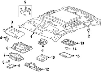 Foto de Luz de mapa Original para Honda Civic 2016 2017 Marca HONDA Nmero de Parte 34180TBAA01ZB