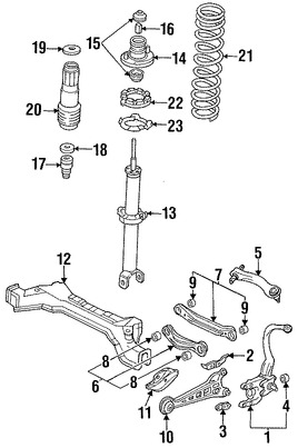 Foto de Defensa de Puntal de Amortiguador Original para Acura Honda Marca HONDA Nmero de Parte 52722SV1A02