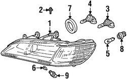 Foto de Portalampara de Luz de Parqueo Original para Acura Honda Marca HONDA Nmero de Parte 34303SS1003