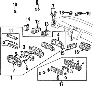 Foto de Bombilla de Panel de Instrumentos Original para Honda Accord 1998 1999 2000 2001 2002 Marca HONDA Nmero de Parte 78183S84A02