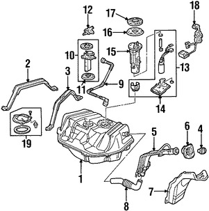 Foto de Interruptor de Inercia de Bomba de Combustible Original para Honda Accord Acura TL Acura CL Acura RL Marca HONDA Nmero de Parte 17550S84A01