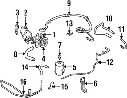 Foto de Enfriador Direccin Asistida Original para Honda Accord 1998 1999 2000 2001 2002 Marca HONDA Nmero de Parte 53765S84A01