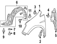 Foto de Enganche del protector de Guardafangos  Original para Acura Honda Marca HONDA Nmero de Parte 90682SEA003