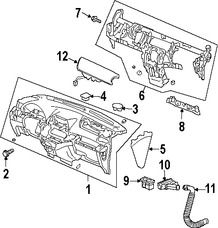 Foto de Guantera Original para Honda Odyssey 2005 2006 2007 2008 2009 2010 Marca HONDA Nmero de Parte 77180SHJA01