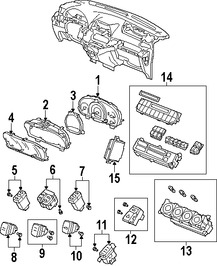 Foto de Modulo de Control calefaccin, ventilacin y aire acondicionado Original para Honda Odyssey 2005 2006 2007 2008 2009 2010 Marca HONDA Nmero de Parte 79610SHJA04