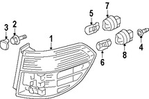 Foto de Zcalo de Luz de Cruce Original para Honda Acura Marca HONDA Nmero de Parte 33303SAA003