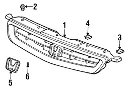 Foto de Tuerca de rejilla Original para Honda Acura Marca HONDA Nmero de Parte 90301ST0003