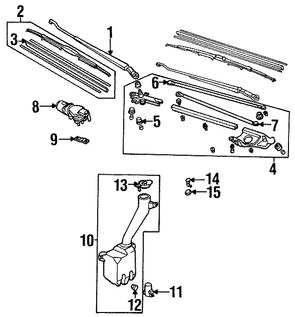 Foto de Buje de Varillaje de Limpia Parabrisas Original para Acura Honda Marca HONDA Nmero de Parte 76516SR3003