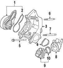 Foto de Empacadura de la carcasa del termostato del refrig Original para Acura Honda Marca HONDA Nmero de Parte 19322PNA003