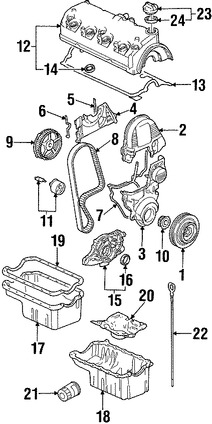 Foto de Empacadura de Tapa de Aceite del Motor Original para Honda Civic Marca HONDA Nmero de Parte 15613PLC000