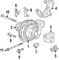 Foto de Tornillo del Alternador Original para Honda Civic Honda Ridgeline Marca HONDA Nmero de Parte 958010810008