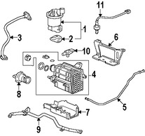 Foto de Manguera de retroalimentacin de presin EGR Original para Honda Civic Honda  Acura ILX Marca HONDA Nmero de Parte 18717RNAA00