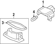 Foto de Lente de lmpara de placa Original para Acura TSX Acura ILX Acura RDX Honda Accord Honda Civic Marca HONDA Nmero de Parte 34106SNBA01