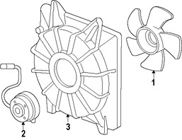 Foto de Aspa del ventilador de enfriamiento del motor Original para Honda Civic Acura ILX Marca HONDA Nmero de Parte 19020R1AA01