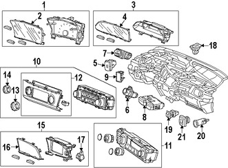 Foto de Lente de Panel de Instrumentos Original para Honda Civic 2013 2014 2015 Marca HONDA Nmero de Parte 78156TR0A02