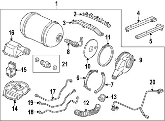 Foto de Lnea de Combustible Original para Honda Civic 2015 Marca HONDA Nmero de Parte 17780TR5A00