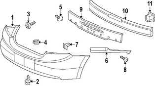 Foto de Tuerca de riel de soporte de cubierta de parachoqu Original para Honda Civic 2012 2013 2014 2015 2016 2017 Marca HONDA Nmero de Parte 90664TR0A01