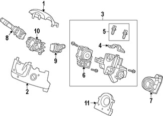 Foto de Sensor de Posicin del Volante de Direccin Original para Honda CR-V Honda  Honda Fit Acura RDX Marca HONDA Nmero de Parte 35000T0A003