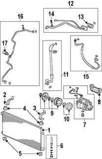 Foto de Manguera de succin Refrigerante Aire Acondicionad Original para Honda CR-V 2008 2009 2010 2011 Marca HONDA Nmero de Parte 80311SXSA02