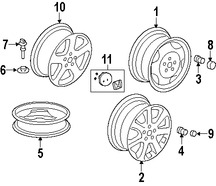 Foto de Tapon / Tapacubo / Taza de la Rueda Original para Honda CR-V 2007 2008 2009 2010 2011 Marca HONDA Nmero de Parte 08W16SCV100R1