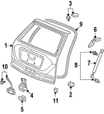 Foto de Manilla Puerta Trasera Original para Honda CR-V 2007 2008 2009 2010 2011 Marca HONDA Nmero de Parte 74810SWAA01