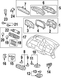 Foto de Sensor de Lluvia Original para Honda Civic 2006 2007 2008 2009 2010 2011 Marca HONDA Nmero de Parte 80590SNCA02