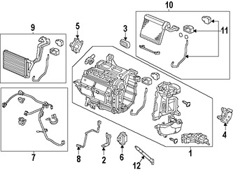 Foto de Sensor de Temperatura de Evaporador Aire Acondicionado Original para Honda Civic Acura ILX Marca HONDA Nmero de Parte 80560TR0A01