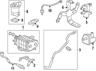 Foto de Solenoide de Purga del Canister Original para Honda Civic 2012 2013 2014 2015 Acura ILX 2013 2014 Marca HONDA Nmero de Parte 36162RW0A01