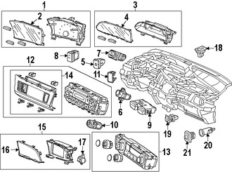 Foto de Lente de Panel de Instrumentos Original para Honda Civic 2013 2014 2015 Marca HONDA Nmero de Parte 78269TR0A03