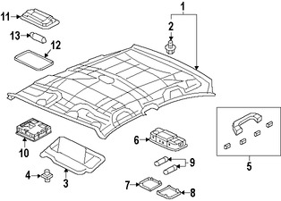 Foto de Luz de mapa Original para Honda Civic 2014 2015 Marca HONDA Nmero de Parte 34404TR0A01ZA