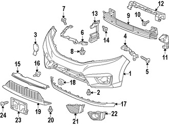 Foto de Rejilla / Parrilla / Mascarilla Original para Honda Fit 2015 2016 2017 Marca HONDA Nmero de Parte 71102T5RA00