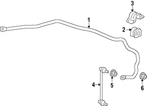 Foto de Barra Estabilizadora de Suspensin Original para Honda Fit 2015 2016 2017 Marca HONDA Nmero de Parte 51300T5RA02