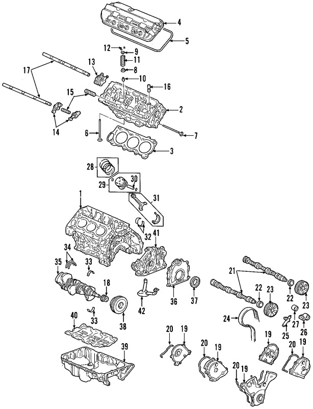 Foto de Culata del motor Original para Acura TL Acura MDX Honda Ridgeline Honda Pilot Honda Odyssey Marca HONDA Nmero de Parte 12100RDJ305