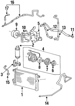 Foto de Manguera Refrigerante Aire Acondicionado Original para Hyundai Scoupe 1994 1995 Marca HYUNDAI Nmero de Parte 9776823710