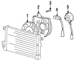 Foto de Motor de Ventilador de Condensador Aire Acondicionado Original para Hyundai Scoupe 1993 1994 1995 Marca HYUNDAI Nmero de Parte 2539123600